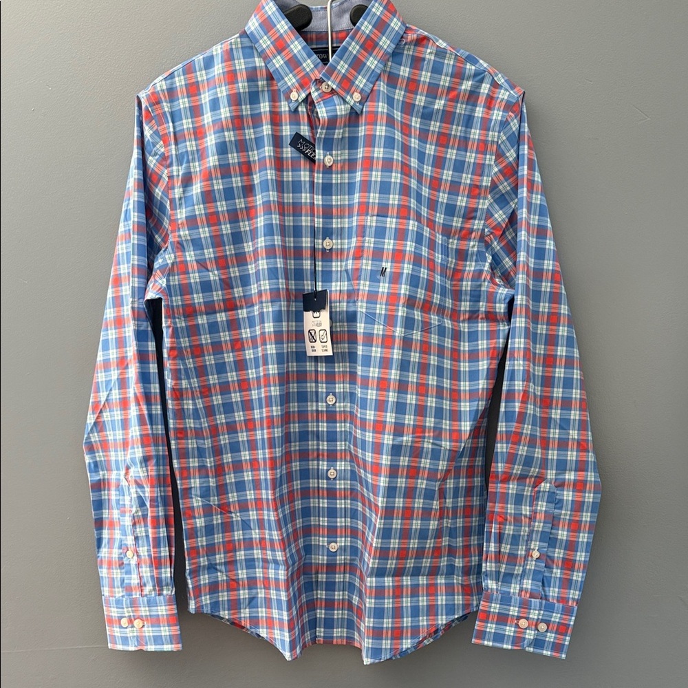 Crown & Ivy Blue and Red Checkered Shirt